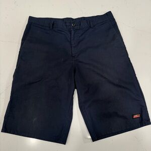 Dickies Navy Flat Front Work Shorts